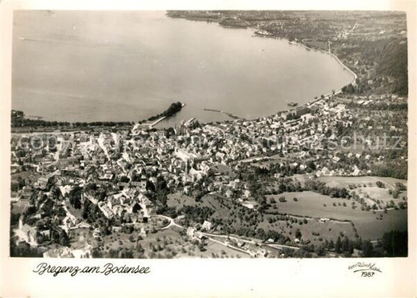 Bregenz Bodensee Fliegeraufnahme