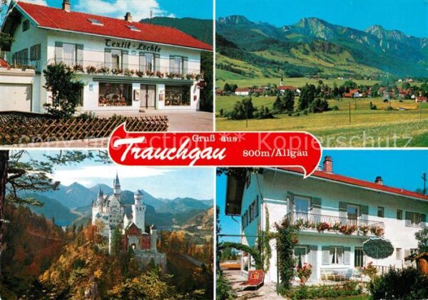 Trauchgau Textil Löchle Panorama Schloss