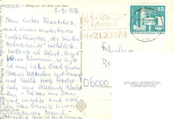 Erfurt Stiftsgasse mit Domblick – Bild 2