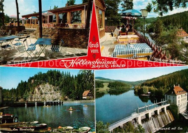 Hoellensteinsee Seerestaurant Terrasse Bootssteg Kraftw
