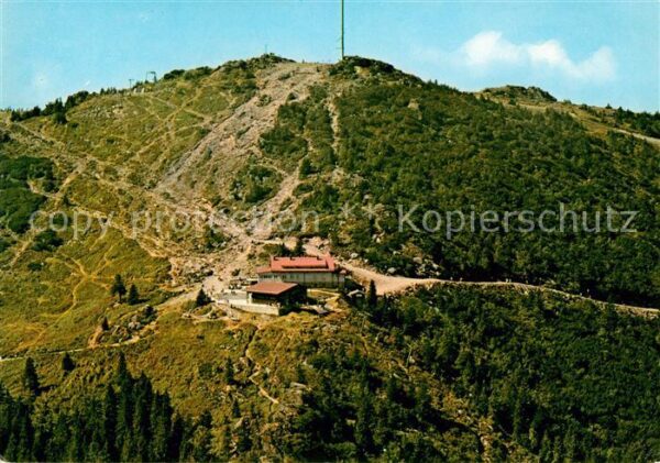 Grosser Arber Schutzhaus und Bergstation Fliegeraufna