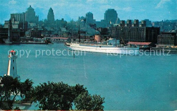 Montreal Quebec Montreal Skyline and Canadian Pacific O