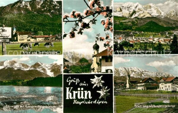 Kruen mit Soierngruppe Zugspitzgruppe Barmsee