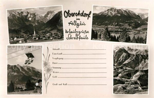Oberstdorf mit Sesselbahn und Nebelhorn