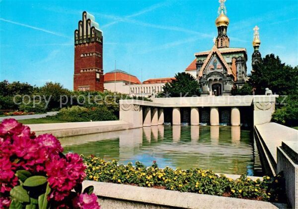 Darmstadt Russische Kapelle und Hochzeitsturm