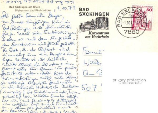 Bad Saeckingen Diebesturm und Rheinbrücke – Bild 2