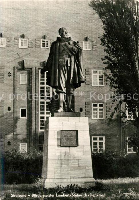 Stralsund Mecklenburg Vorpommern Bürgermeister Lambert Steinwich Denkmal