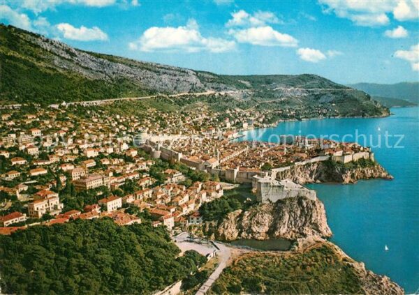 Dubrovnik Ragusa Fliegeraufnahme
