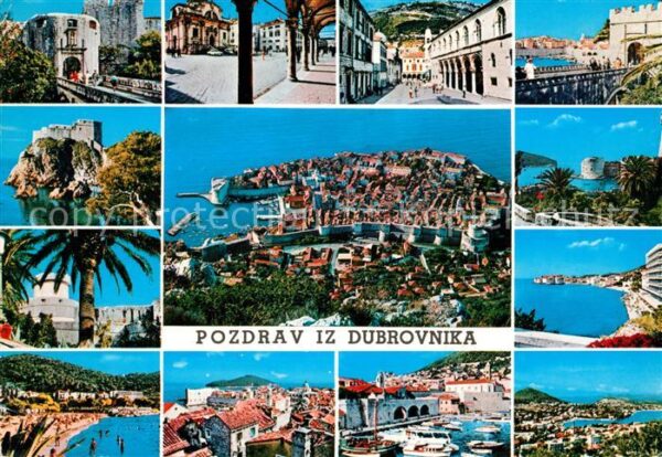 Dubrovnik Ragusa Teilansichten Panorama