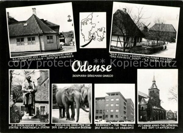 Odense Andersen Haus Fünisches Dorf Statue von