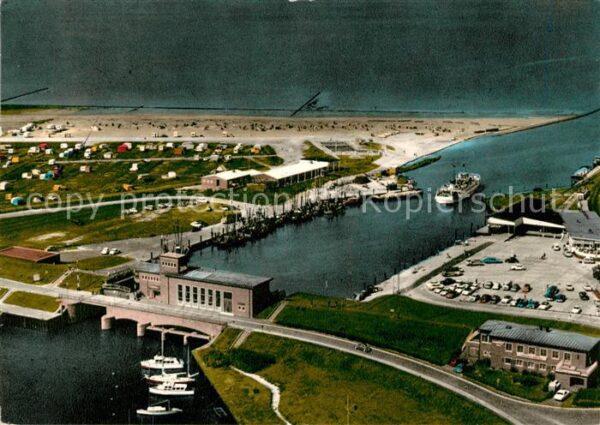Carolinensiel Ostfriesland Strand und Hafen Fliegeraufnahme Fliege