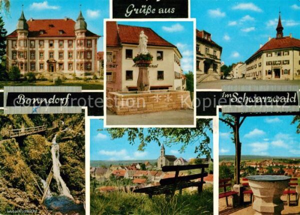 Bonndorf Schwarzwald Schloss Brunnen Wutachschlucht Panorama