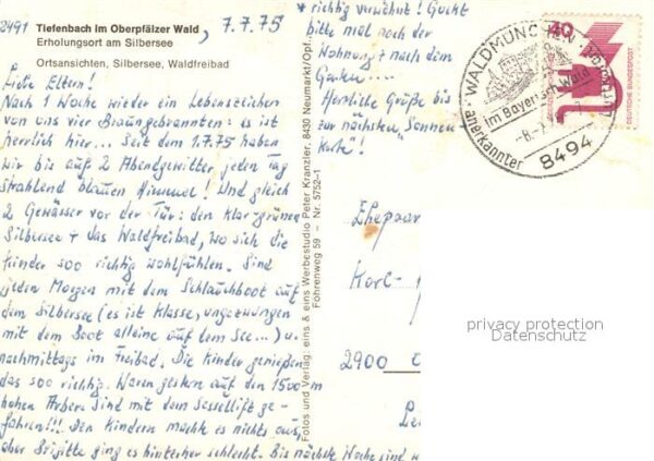 Tiefenbach Cham Silbersee Schwimmbad Ortsmotiv – Bild 2