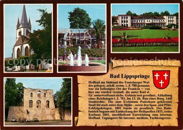 Bad Lippspringe Kirche Ruine Kurpark Kurhaus