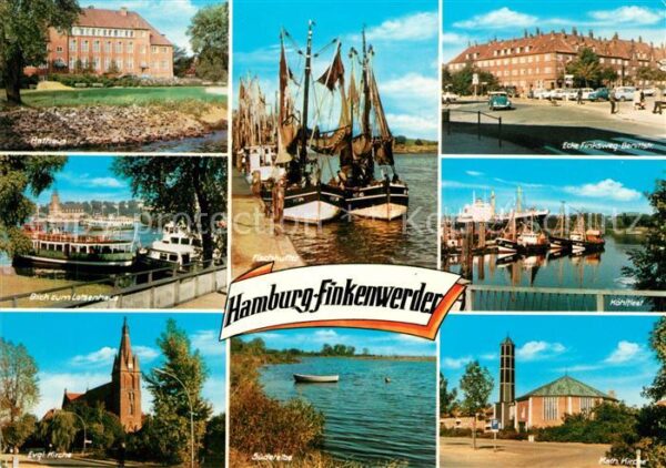 Finkenwerder Rathaus Fischkutter Ecke Finksweg Bents