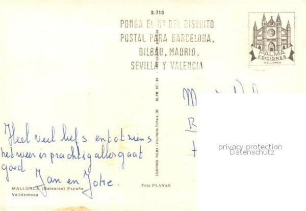 Valldemossa Mallorca Teilansicht Portrait Chopin – Bild 2