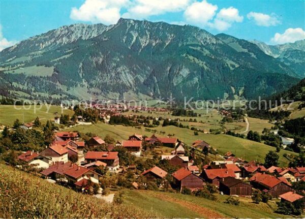 Hindelang Panorama mit Allgäuer Alpen
