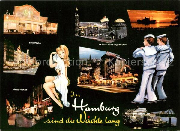 Hamburg Reeperbahn St Pauli Landungsbrücken Gro