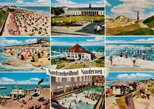 Norderney Nordseebad Strandpartien Leuchtturm Strandpartien