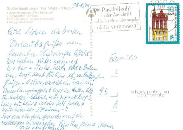 Grosser Inselsberg Jugendherberge Theo Neubauer Berggastho – Bild 2