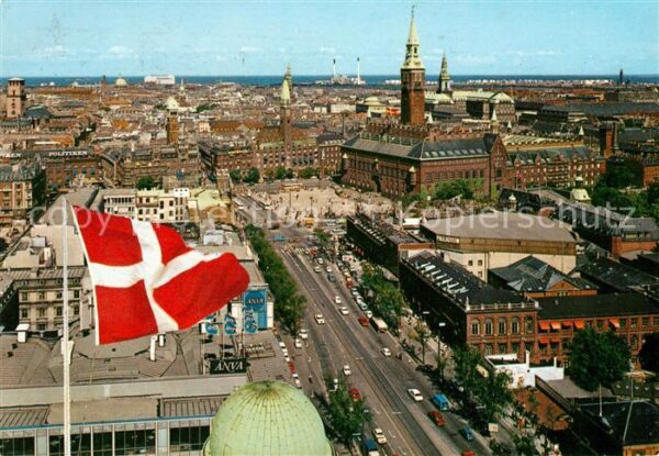 Kobenhavn Vesterbrogade and the Town Hall Square
