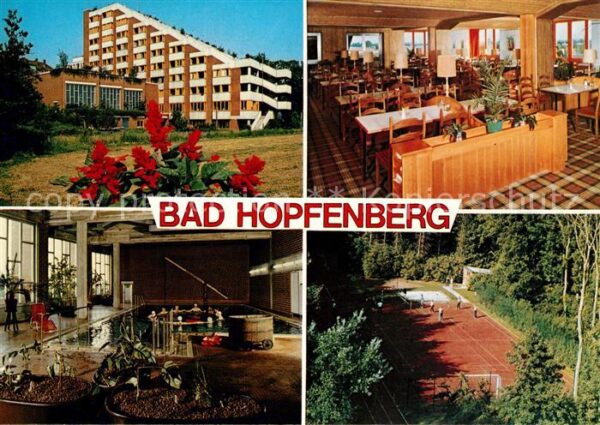 Petershagen Weser Bad Hopfenburg Hotel Gastraum Hallenbad