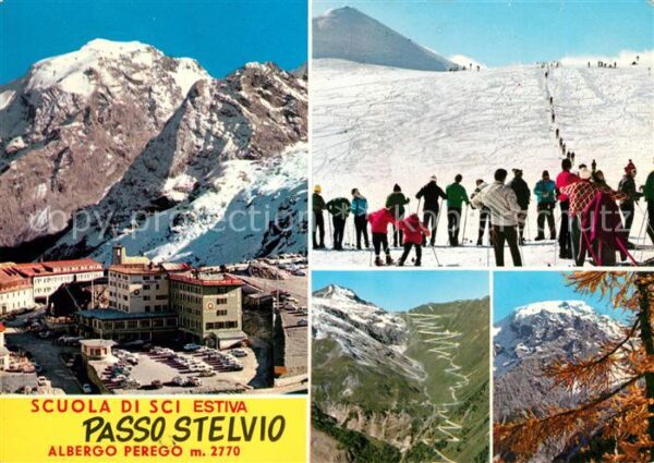 Stilfserjoch Passo dello Stelvio Scuola di SCI Estiva Albergo Perego