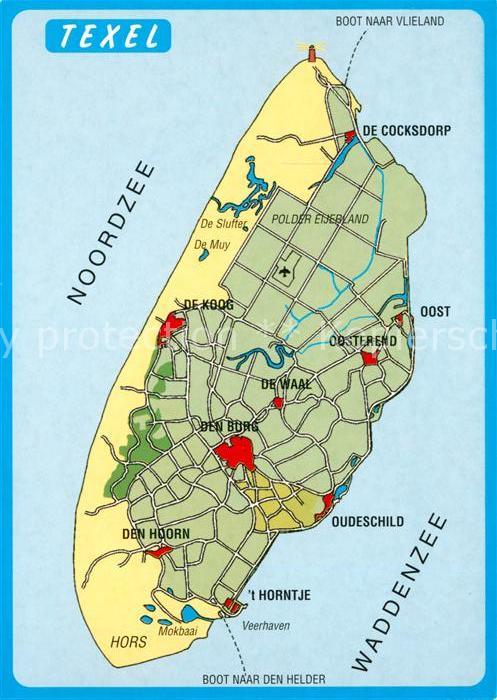 Texel Inselkarte