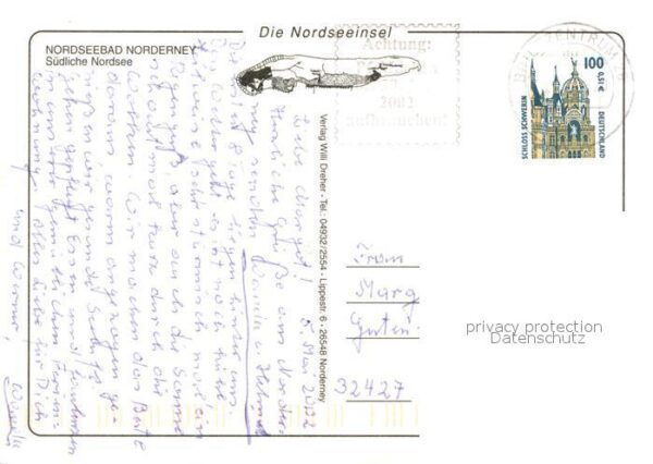 Norderney Nordseebad Strand Strassenpartie Park Leuchtturm D – Bild 2