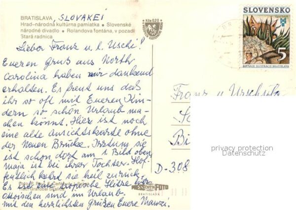 Bratislava Pressburg Pozsony Hrad Slovenske narodne divadio Rolandov – Bild 2