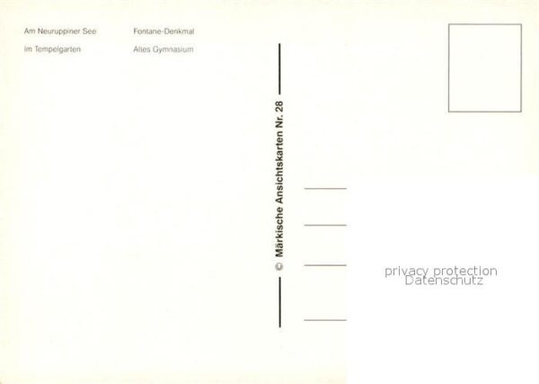 Neuruppin Kirche Neuruppiner See Fontane Denkmal – Bild 2
