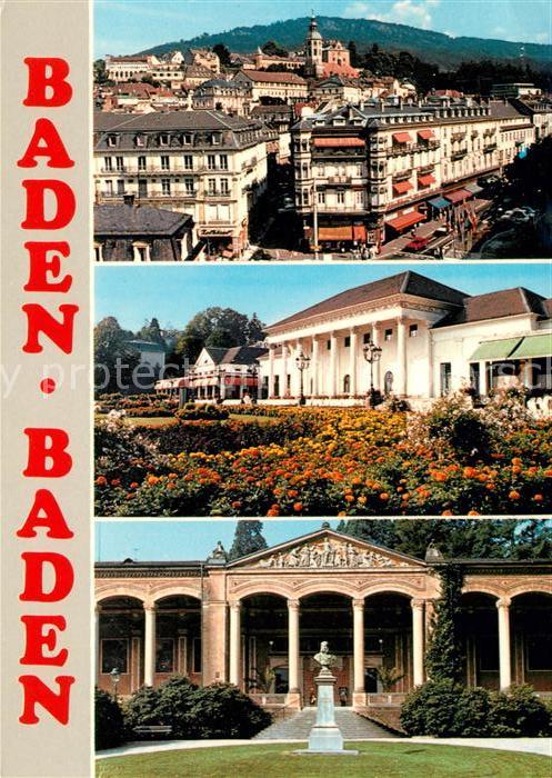 Baden-Baden Stadtblick Kurhaus Theater