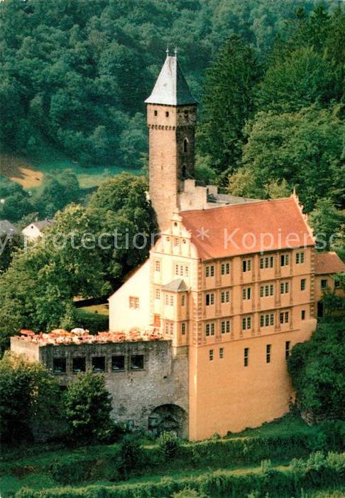 Hirschhorn Neckar Burg Hirschhorn Fliegeraufnahme