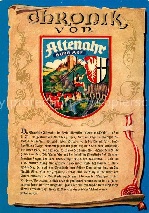 Altenahr Burg Are Chronik
