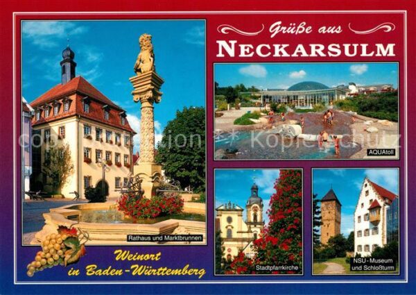 Neckarsulm Rathaus Aquatoll NSU-Museum Stadtpfarrk