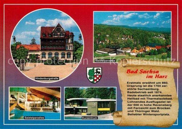 Bad Sachsa Harz Hindenburgstrasse Salztalparadies Kurze