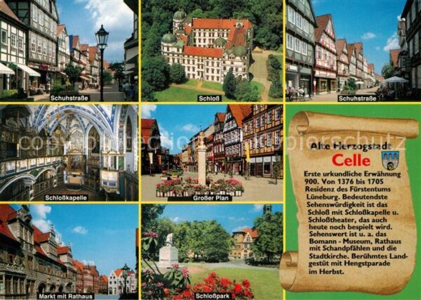 Celle Niedersachsen Schuhstrasse Schloss Grosser Plan Schlo