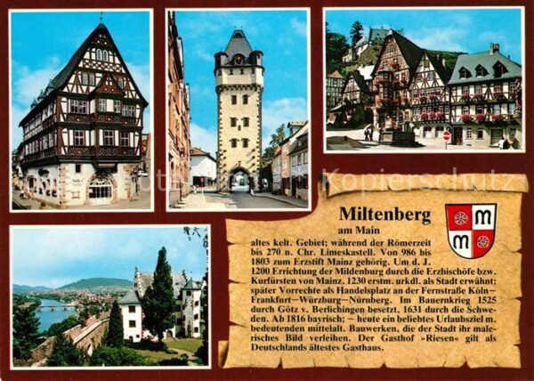 Miltenberg Main Hotel Riesen Marktplatz Mildenburg Würz