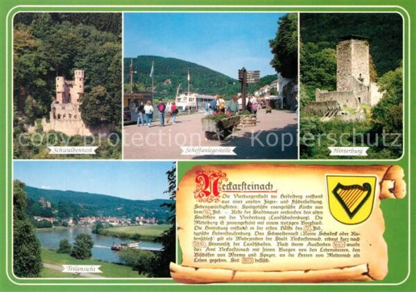 Neckarsteinach Schwalbennest Hinterburg Schiffanlegest