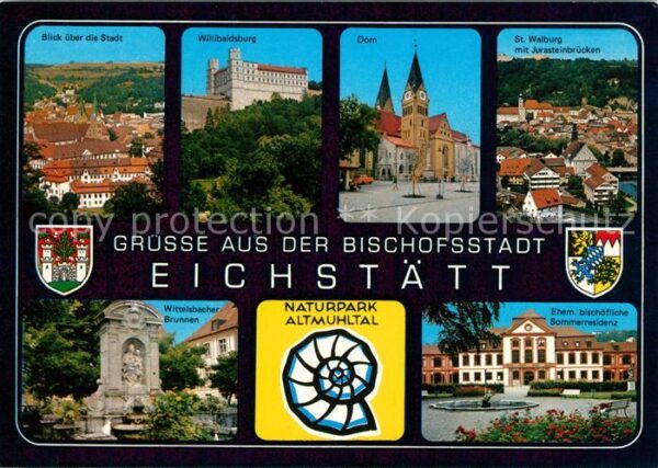Eichstaett Oberbayern Willibaldsburg Dom Sommerresidenz Juras