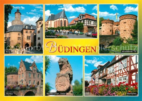 Buedingen Hessen Marktplatz Jerusalemer Tor Mühltor
