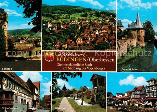 Buedingen Hessen Mühltor Marktplatz Schlossgasse