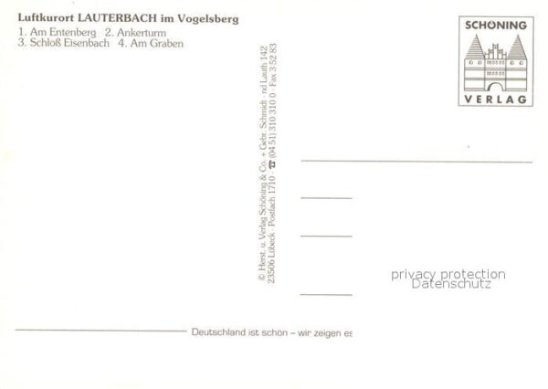 Lauterbach Hessen Entenberg Ankerturm Schloss Eisenbach – Bild 2