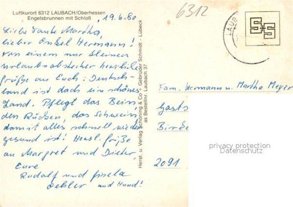 Laubach Hessen Engelsbrunnen Schloss – Bild 2