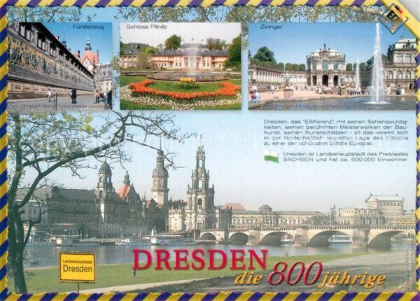 Dresden Zwinger Schloss Pilnitz Fürstenzug