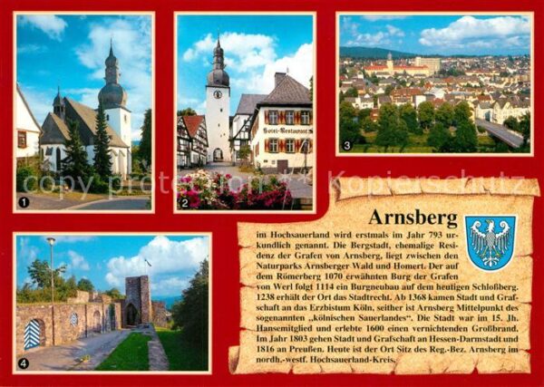 Arnsberg Westfalen Stadtkapelle Glockenturm Schlossruine