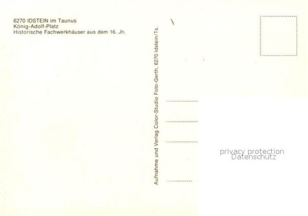 Idstein König Adolf Platz Fachwerkhäuser – Bild 2