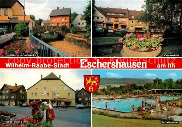 Eschershausen Uslar Lennebrücke Schwimmbad Raabe Straße Ort