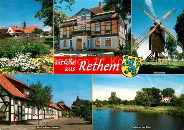 Rethem Aller Rathaus Alte Mühle Fachwerkhäuser