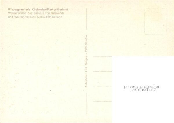 Kirchhofen Breisgau Wasserschloss des Lazarus von Schwendi – Bild 2